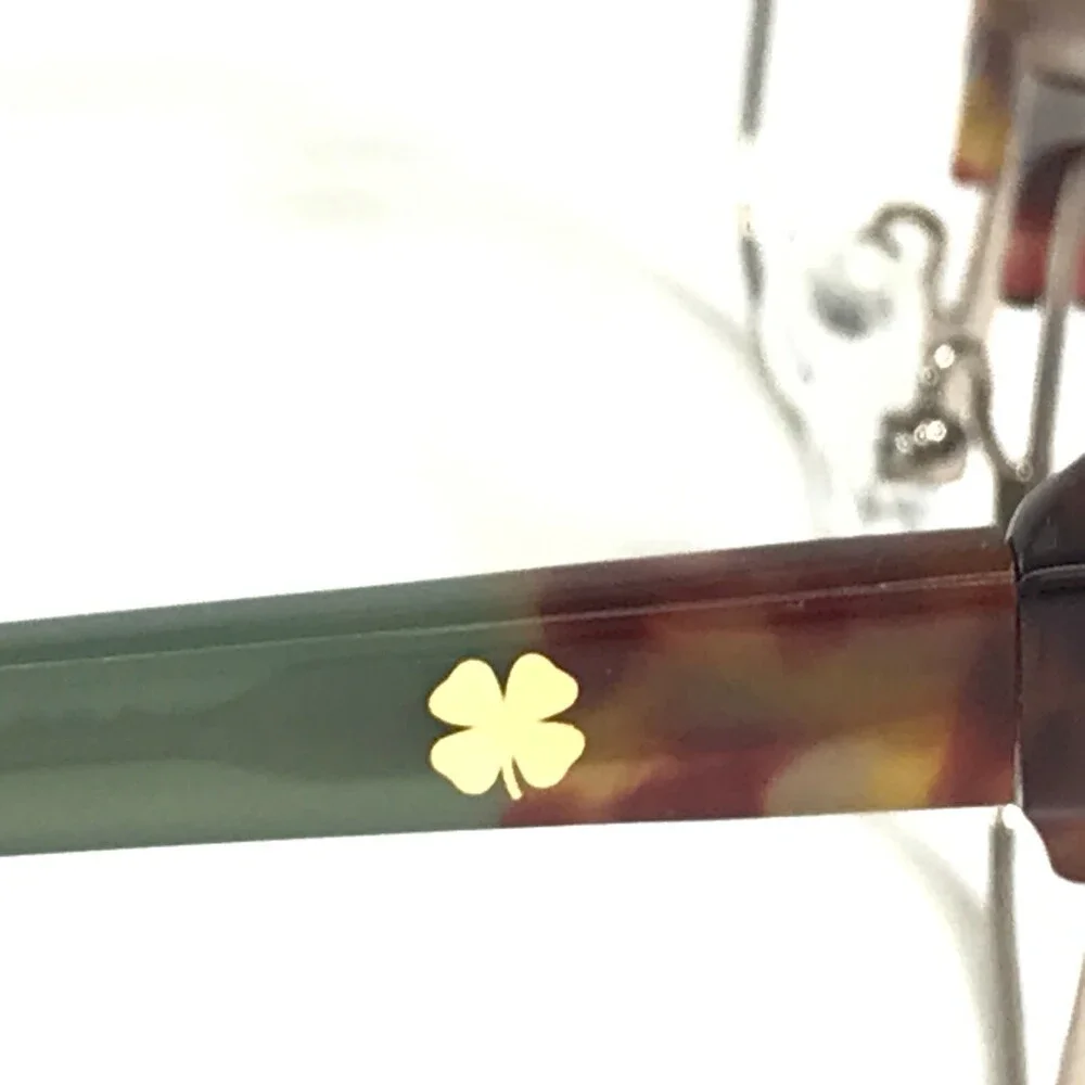 Lucky Brand Eyeglasses Frames D228 TORTOISE/GREEN Gold Square Full Rim 52-16-140